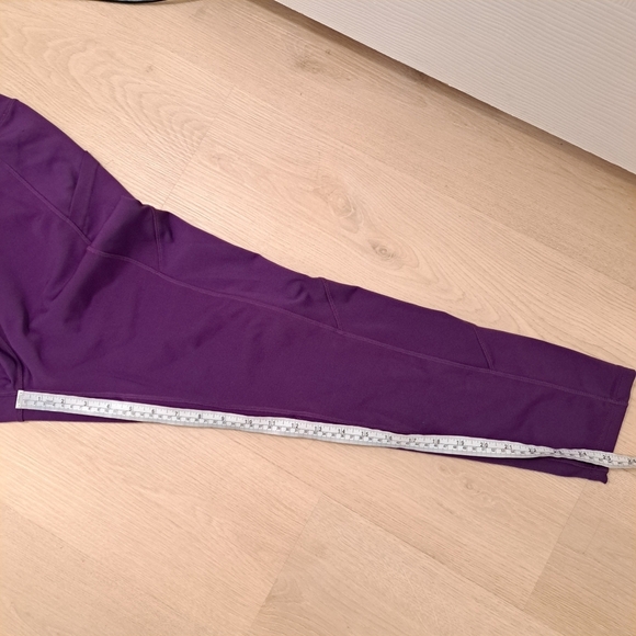 PopFit Purple Stretchy High Waisted Athletic Fitness Workout Leggings Size 2XL - Picture 7 of 7